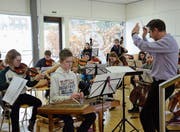 Das Jugendorchester Appenzell Ausserrhoden und Innerrhoden übt für die bevorstehenden Konzerte im März. (Bild: Lisa Wickart)