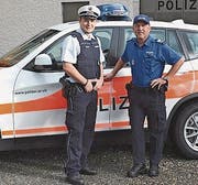 Martin Mayer und Max Nef, Regionenchef Hinterland. (Bild: PD)