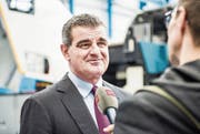 Peter Spuhler hatte gestern einen Interviewmarathon zu absolvieren. (Bild: Thi My Lien Nguyen)