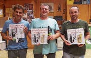 Die neuen Ehrenmitglieder Daniel Grossklaus, Bernhard Gehri und Röbi Heeb (von links). (Bilder: PD)