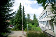 Die Visiere für den Erweiterungsbau des Ostschweizer Kinderspitals stehen. (Bild: Urs Bucher)
