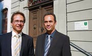 Wer wird Präsident des Kreisgerichts? Die kandidierenden Richter Olav Humbel (links), FDP, und Gabriel Bawidamann, CVP. (Bild: Andrea Sterchi)