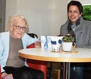 Ida Friz-Germann und Stadtpräsidentin Susanne Hartmann. (Bild: PD)