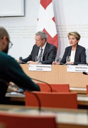 Laut Sommaruga ist der Datenschutz gewährleistet. (Bild: KEY)