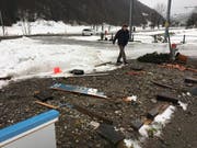 Hier in der Nähe der Talstation der Ebenalp-Bahn in Wasserauen stand einmal der Container der Flugschule Appenzell. (Bild: pd)