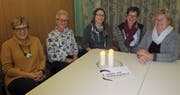 Sie arbeiten im Vorstand des Hospiz- und Entlastungsdienstes AR mit: Sigrun Holz (Präsidentin, Speicher), Gabriela Böhringer (St. Gallen), Daniela Krüsi (Einsatzleiterin, Hundwil), Iris Schmid Hochreutener (Herisau), Annekäthi Daberkow (Herisau). (Bild: hü)