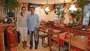 Claudia Maier und Chris Puf im neuen Restaurant. (Bild: KER)
