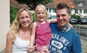 Nathalie Kohler, Jessica Kohler und Michael Schär aus Frauenfeld. (Bilder: Andreas Taverner)