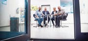Die Findungskommission für das Gemeindepräsidium: Dominik Schegg, Christof Widmer, Monika Thomann, Bruno Kägi. (Bild: Andrea Stalder)