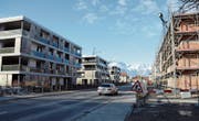 An der Staatsstrasse in Räfis wurden und werden viele neue Wohnungen erstellt, welche dem südlichen Teil von Buchs einen städtischen Anstrich geben. Ob sie alle einen Mieter oder Eigentümer finden? (Bild: Hanspeter Thurnherr)