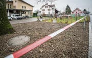 Heuer abgesperrt: Der Löffel-Park beim Jakob-Schoop-Weg wurde geräumt. (Bild: Reto Martin)