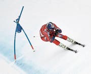 Aksel Lund Svindal gewinnt den Super-G in Kitzbühel vor Landsmann Kjetil Jansrud und Matthias Mayer. (Bild: EPA (Kitzbühel, 19. Januar 2018))