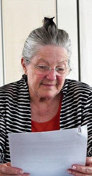 Linda Grace Rehsteiner organisierte die Lesung. (Bild: Hugo Berger)