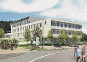 So sieht die Vision des Architekten aus: Die Sek-Erweiterung. (Bild: pd)