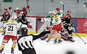 Ratloses Frauenfeld: Dank eines 4:0 im letzten Drittel jubeln am Ende die Wiler. (Bild: Mario Gaccioli)