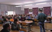 Rund 50 Personen folgten im Löwensaal den Ausführungen von Bruno Vogt zum aktuellen Stand des Projekts Baumwipfelpfad Neckertal. (Bilder: Urs M. Hemm)
