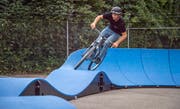 2017 stellte das kantonale Sportamt in Frauenfeld einen mobilen Pumptrack auf. (Bild: Reto Martin)
