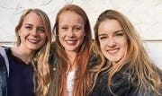 Nina Irniger, Cheyenne Sonderegger und Muriel Frei spielen heute in Rehetobel. (Bild: pd)