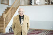 Hisham Maizar posiert 2014 in der islamischen Gemeinschaft El-Hidaje in St.Gallen-Winkeln. (Bild: Urs Jaudas/Archiv)