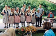 Die Thurgauer Jodelspatzen sangen Lieder zu Texten von Christoph Sutter. (Bild: Markus Bösch)