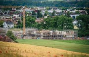 Die Idylle trügt: Auf der Baustelle des Schulhauses Elisabetha Hess im Westen von Weinfelden verschwinden demnächst alle bisher erstellten Bauten. (Bilder: Reto Martin)