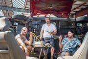 Lustvolle Weltsicht: Nicolas Lavaredière, Jasmin Bilodeau und Sébastien Giguère bespielen die Kunsthalle Arbon. (Bild: Nguyen Thi My Lien)