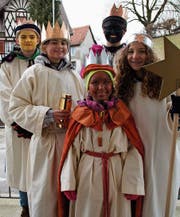 Kinder der Jubla Homburg-Gündelhart waren als Sternsinger unterwegs und sammelten für einen guten Zweck. (Bild: Salome Preiswerk-Guhl)