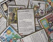 Auf diesen Sammelkarten werden Berufe und ihre spezifischen Anforderungen vorgestellt. (Bild: Urs M. Hemm)