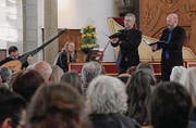 Barocke Klänge mit Gesang, Laute und Cembalo in der Kirche. (Bilder: sso)