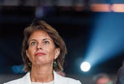 Bundespräsidentin Doris Leuthard am Tag der Wirtschaft vom vergangenen 25. August in Genf. (Bild: Martial Trezzini/Keystone)