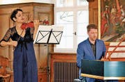 Leila Schayegh und Jörg Halubek im Rathaussaal. (Bild: Dieter Ritter)