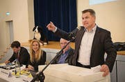 Die drei Bauern: Walter Freund, Toni Brunner, Gottfried Jud (v.l.) (Bild: Ralph Ribi)