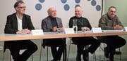 Die Verantwortlichen präsentierten im TAK mit Stolz die Inhalte der Podium-Konzertreihe. (Bild: Tatjana Schnalzger)