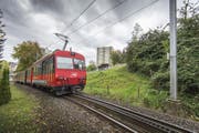 Die Zahnradstrecke in der St.Galler Ruckhalde wird mit dem neuen Tunnel aufgehoben. (Bild: Urs Bucher)