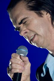 Der australische Musiker Nick Cave im Hallenstadion in Zürich. (Bild: ENNIO LEANZA (KEYSTONE))
