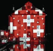 Auf dem Jubiläumsprogramm des Kunstvereins Rorschach stehen unter anderem Lichtprojektionen durch den Lichtkünstler Gerry Hofstetter. (Bild: PD)
