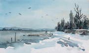 Das Aquarell «Winter beim Westerfeld» malte Ernst Graf 1975 am Untersee bei Ermatingen. (Bild: pd)