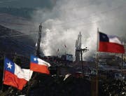 Rettungsbohrungen in der Mine von San José. (Bild: ap/Roberto Candia)