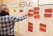 Am meisten Punkte bekam am Workshop die Variante Dorfplatz zugesprochen. (Bild: Christof Lampart)