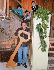 Bruder Paul Mathis und die Katechetinnen Brigitte Schönenberger, Gerda Köppel und Marianne Truniger (v. l.) sorgen auf dem Adventsweg für Schlüsselerlebnisse. (Bild: Bea Oesch)