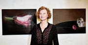 Daniela Siebrecht in ihrer Ausstellung. (Bild: Beni Blaser/PD)