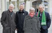 Die Einnahmenseite des Kantons im Visier: Toni Kappeler, Joe Brägger, Brigitta Hartmann und Kurt Egger. (Bild: Donato Caspari)