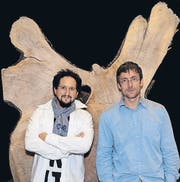 Johannes M. Hedinger und Marcus Gossolt haben das Bloch heute vor drei Jahren in Urnäsch ersteigert und auf Weltreise geschickt.