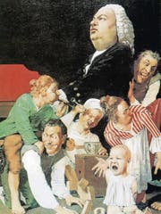 Einen humorvollen Blick auf die Familie Bach wirft 1975 Johannes Grützke in «Bach, von seinen Kindern gestört».