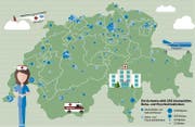 Die Spitaldichte in der Schweiz ist hoch - vor allem in den Ballungsgebieten stehen viele Häuser, die mit ihrem Angebot Nachfrage schaffen. (Bild: Florian Raatz)