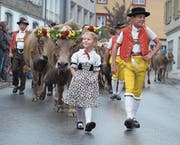 Ein solcher Alpabzug inspirierte den Basler zu seiner Kolumne. (Bild: APZ)
