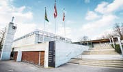 Der Eingangsbereich zum Hallen-, Frei- und Sprudelbad an der Schlossmühlestrasse. (Bild: Andrea Stalder)