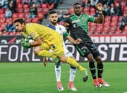 Daniel Lopar ist wieder öfter als zuletzt im Mittelpunkt des Geschehens. Wie hier beim 1:3 gegen die Grasshoppers. (Bild: Andy Müller/Freshfocus)