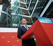 Olaf Scholz, kommissarischer SPD-Vorsitzender, gestern in Berlin. (Bild: Sean Gallup/Getty)
