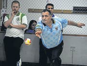 Ein Spieler des Boccia-Clubs Arbon in Aktion. (Bild: Rudolf Steiner)